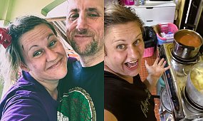 Dominika Clarke naprawiła dzieciom buty taśmą klejącą. Fani nie dowierzają, a budżet "trochę ciasny" [zdjęcie]