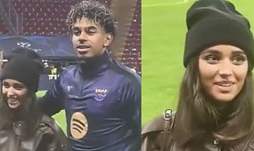 Lamine Yamal zadedykował nagrodę ukochanej, ale jego mama nagle zabrała trofeum [wideo]