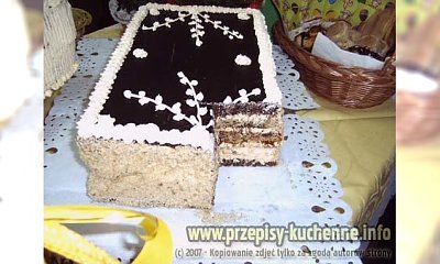 Tort makowo - kokosowa - bakaliowo - kawowy