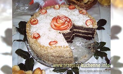 Tort kakaowo - orzechowy
