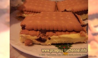 Herbatnikowy placek na szybko