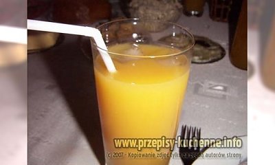 Pomarańczowy drink - delikatny