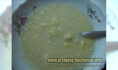 Zupa ziemniaczano - kalafiorowa