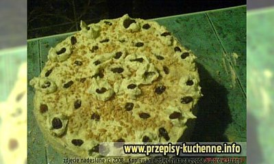 Bardzo prosty torcik makowo - orzechowy
