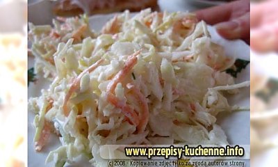 Surówka z pora i kapusty