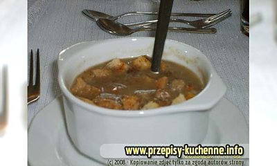 Krem - zupa pieczarkowa z grzankami