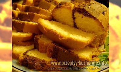 Babka piaskowa dwukolorowa