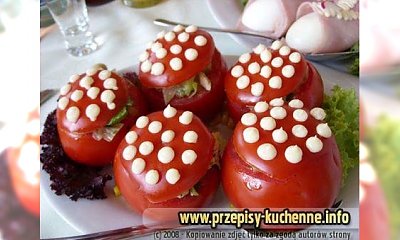 Pomidory jako muchomorki faszerowane tuńczykiem