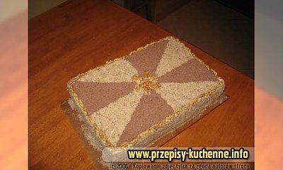 Tort orzechowo - kokosowy z masą