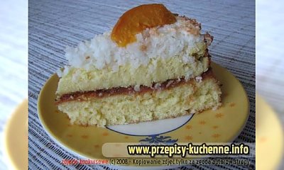 Tort serowo - kokosowy