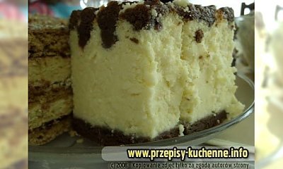 Sernik czarno - biały w kakale