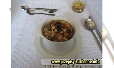 Krem pieczarkowy z grzankami