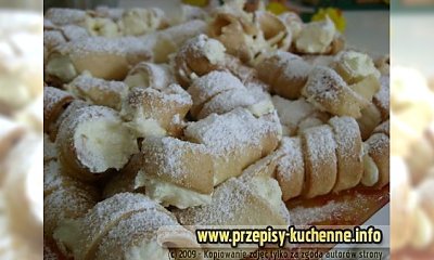 Rurki z kremem alkoholowym