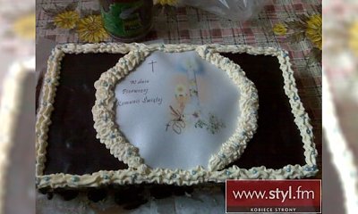 Placek serowy w polewie
