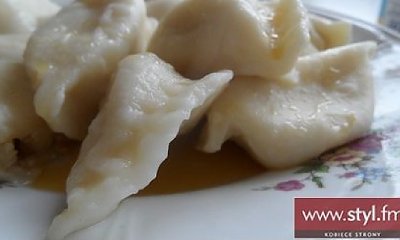 Pierogi z serem i miętą