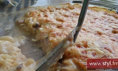 Zapiekanka makaronowa z szynką