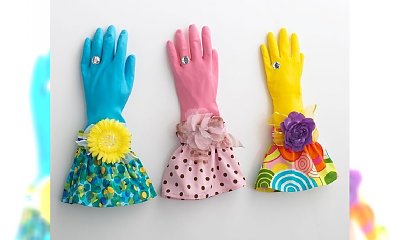 Gumowe rękawice w wersji Haute Couture