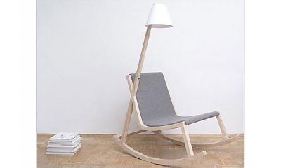 Lampa i krzesło w jednym