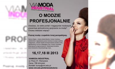O MODZIE PROFESJONALNIE - KURS DLA PASJONATÓW MODY