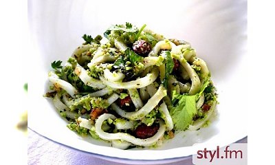 Makaron z sojowym pesto