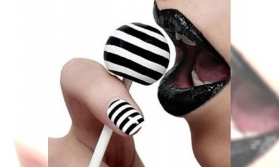 Modny manicure: gra w czarne i białe