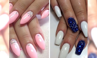 Manicure wieczorowy - zakręcone wzory na paznokcie