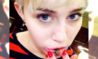 Nowy tatuaż Miley Cyrus to... płaczący kot
