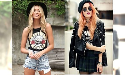 I love rock'n'roll! - stylizacje z koszulkami zespołów
