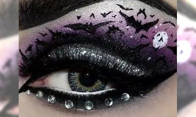 Stylowy makijaż oczu na Halloween
