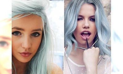 TO JEST HOT: Icy blue hair