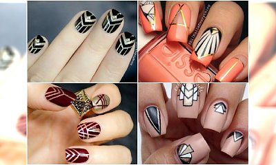 Manicure w stylu art deco - 20 eleganckich wzorków