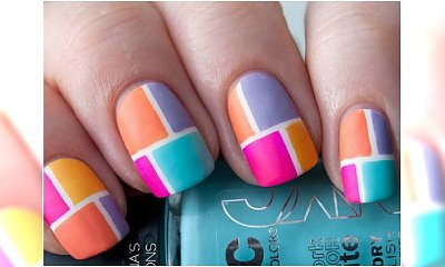 Modny manicure - color block na paznokciach