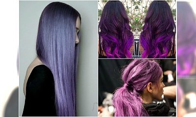 Modne kolory włosów 2015 - fiolet