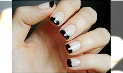 HOT TREND: French manicure z czarnymi końcówkami