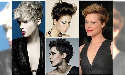 Krótkie fryzury na sylwestra w wersji glamour