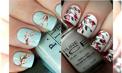 Wiosenny manicure w kwiaty - świeży i dziewczęcy