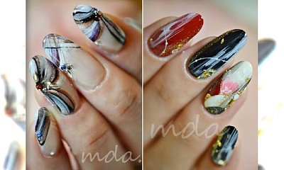 Manicure jak marmur! Super pomysł na akrylowe paznokcie