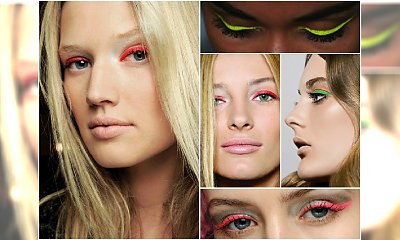 Neonowy makijaż oczu - gorący trend na wiosnę 2015