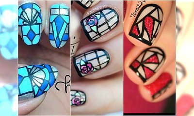Manicure jak witraż - super wzorki na paznokcie!