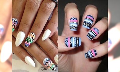 Aztecki manicure - unikalne i modne wzorki na paznokcie