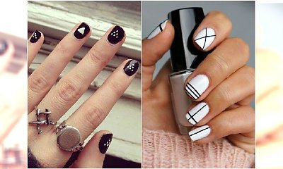 Minimalistyczny manicure. 25 prostych, ultranowoczesnych wzorków na paznokcie