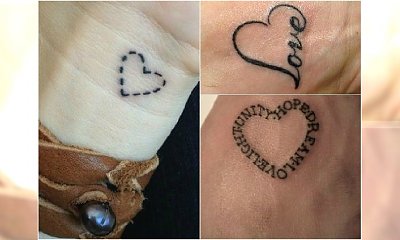 Tatuaż serce - wzory na nadgarstek, stopy i kark