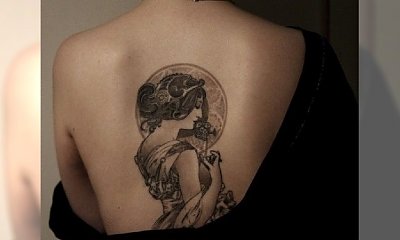 Najpiękniejsze, fantazyjne tatuaże w stylu Alphonse Mucha