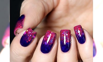 Fiolet i tajemnicza purpura... idealny manicure dla każdej z Was!