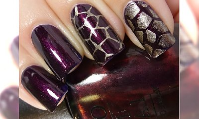 Ekstrawagancka śliwka na paznokciach - super propozycja na wieczorowy manicure