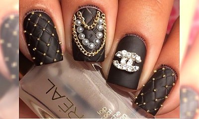 Paznokcie jak torebka Chanel! Pikowany manicure dla miłośniczek mody