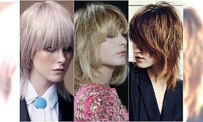 Cieniowane włosy z grzywką - 30 stylowych fryzur choppy