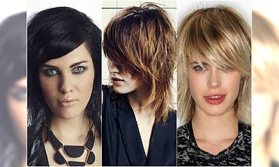 Fryzury z grzywką na bok. 20 super propozycji dla rockowych dziewczyn
