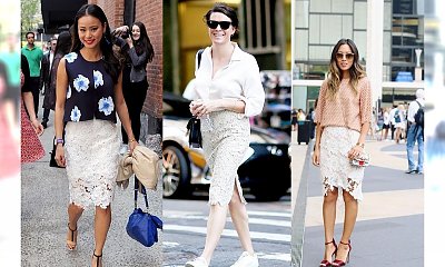 Fokus na koronkową spódnicę - Inspiracje Street Style na lato 2015