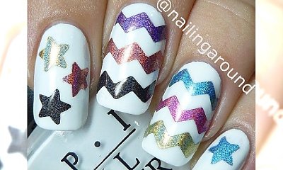 Super kolorowe Chevron manicure na lato 2015!